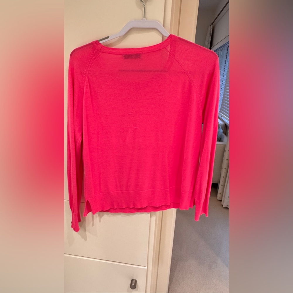 ZARA Knit Cropped Sweater – Hot Pink